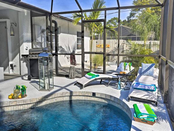 Luxury Venice Vacation Pool Home 3 Bedrooms Sleeps 6 Guests