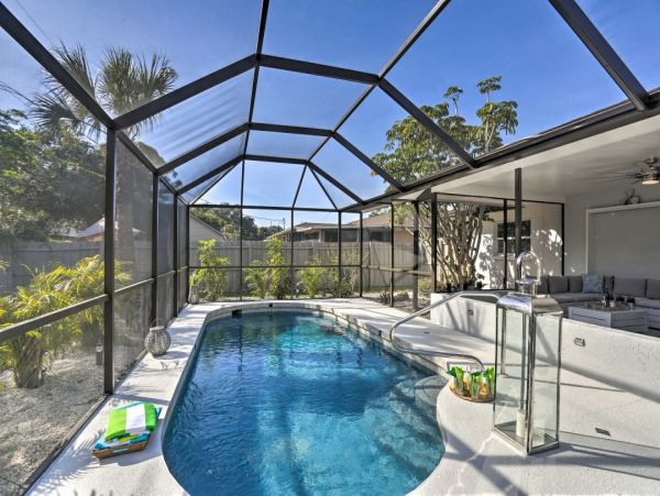 Luxury Venice Vacation Pool Home 3 Bedrooms Sleeps 6 Guests