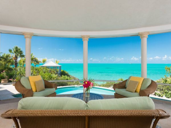 Oceanfront Turks and Caicos Vacation Home Five Bedroom