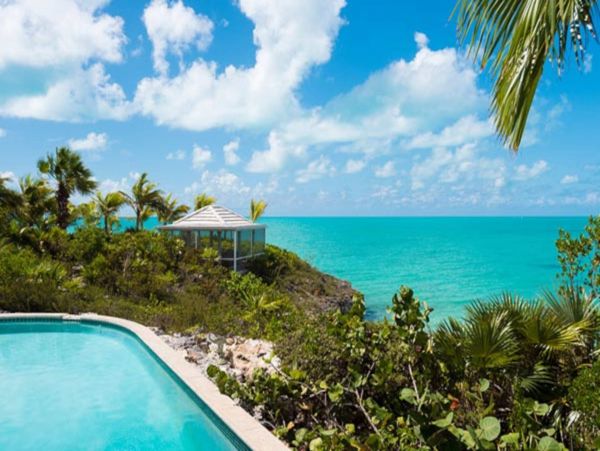 Oceanfront Turks and Caicos Vacation Home Five Bedroom