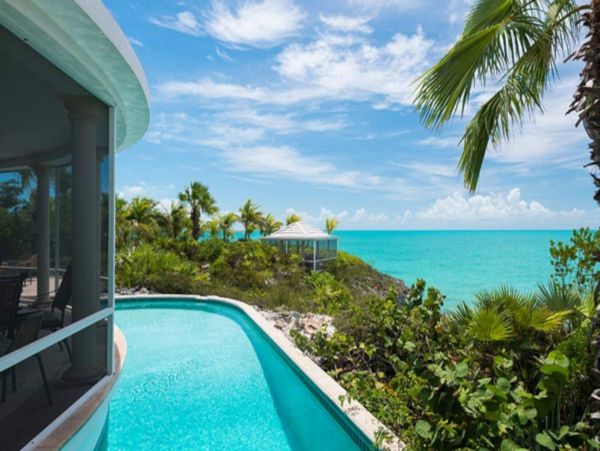 Oceanfront Turks and Caicos Vacation Home Five Bedroom