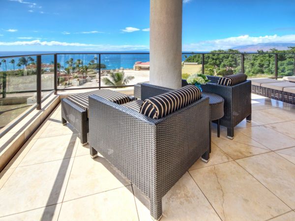 Three Bedroom Ocean Views Vacation Home Penthouse in Wailea