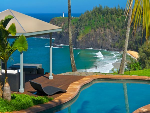 Oceanfront Kilauea Seven Bedroom Luxury Rental Home