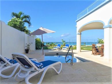 Barbados Beach Front Three Bedroom Vacation Pool Home