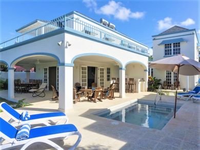 Barbados Beach Front Three Bedroom Vacation Pool Home