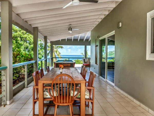 Poolside Vacation Villa Pathway from the Villa to the Beach