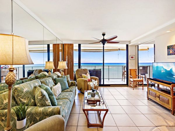 Beachfront Two Bedroom Kahana Vacation Rental Condo