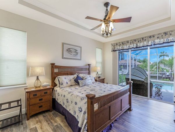 Marco Island Walk to Beach & Canal View Four Bedroom Home