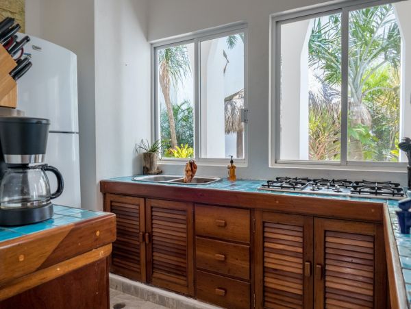 Beachfront Five Bedroom Mayan Villa in South Akumal