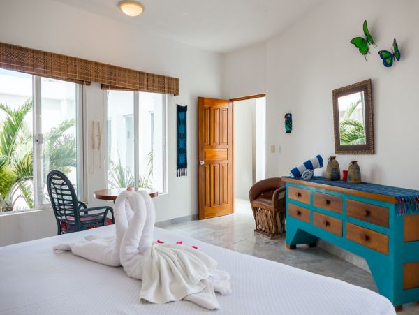 Beachfront Five Bedroom Mayan Villa in South Akumal