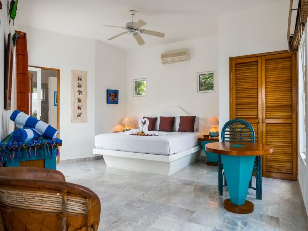 Beachfront Five Bedroom Mayan Villa in South Akumal