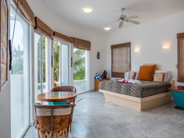 Beachfront Five Bedroom Mayan Villa in South Akumal