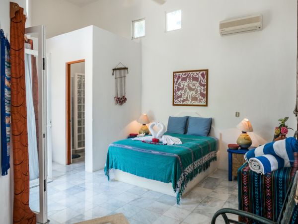 Beachfront Five Bedroom Mayan Villa in South Akumal
