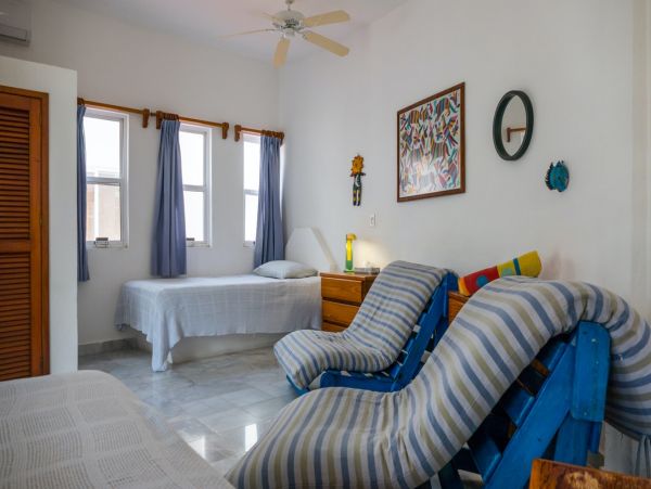 Beachfront Five Bedroom Mayan Villa in South Akumal