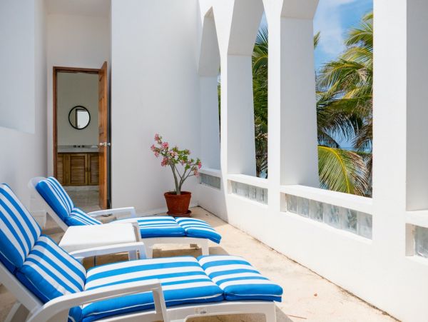 Beachfront Five Bedroom Mayan Villa in South Akumal