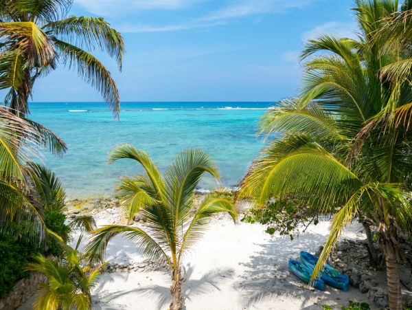 Beachfront Five Bedroom Mayan Villa in South Akumal