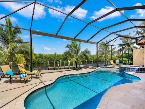 Stunning Cape Coral Vacation Rental Pool Home with Gym