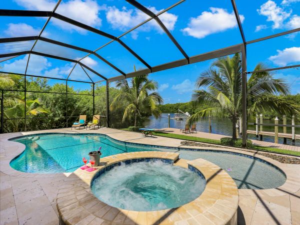 Stunning Cape Coral Vacation Rental Pool Home with Gym