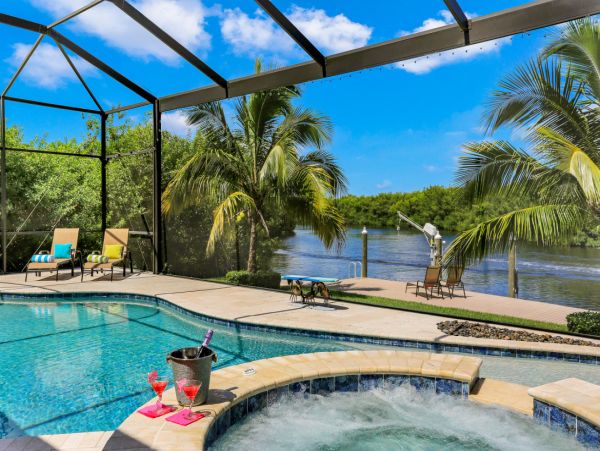Stunning Cape Coral Vacation Rental Pool Home with Gym