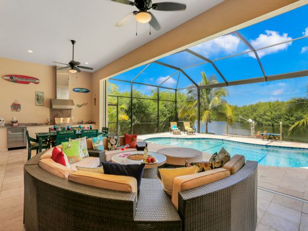 Stunning Cape Coral Vacation Rental Pool Home with Gym