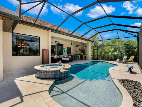 Stunning Cape Coral Vacation Rental Pool Home with Gym