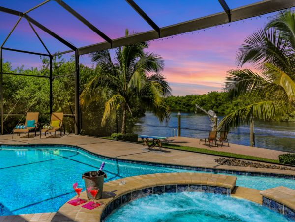 Stunning Cape Coral Vacation Rental Pool Home with Gym