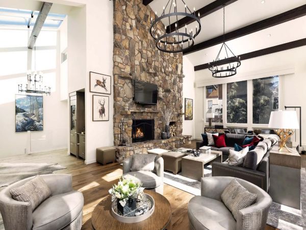 Posh Eight Bedroom Ski in Ski Out Vacation Home in Vail