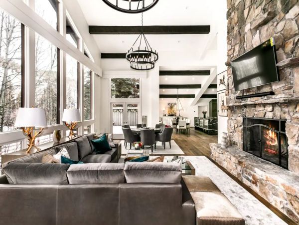Posh Eight Bedroom Ski in Ski Out Vacation Home in Vail