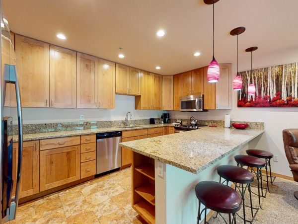 First floor unit Ski in Ski out unit
