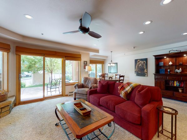 First floor unit Ski in Ski out unit