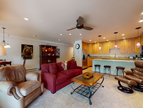 First floor unit Ski in Ski out unit