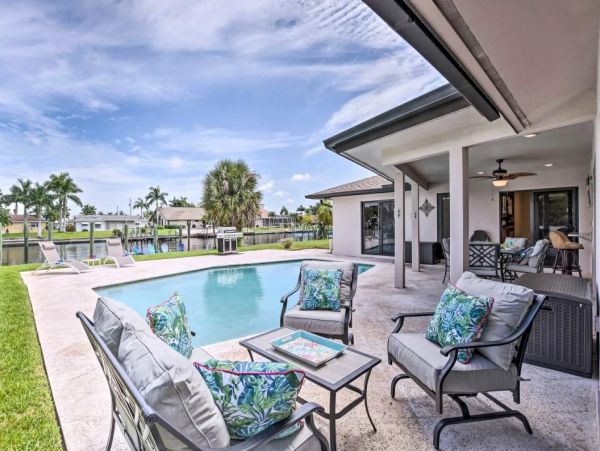 Stunning Cape Coral Vacation Rental Pool Home - Private Dock