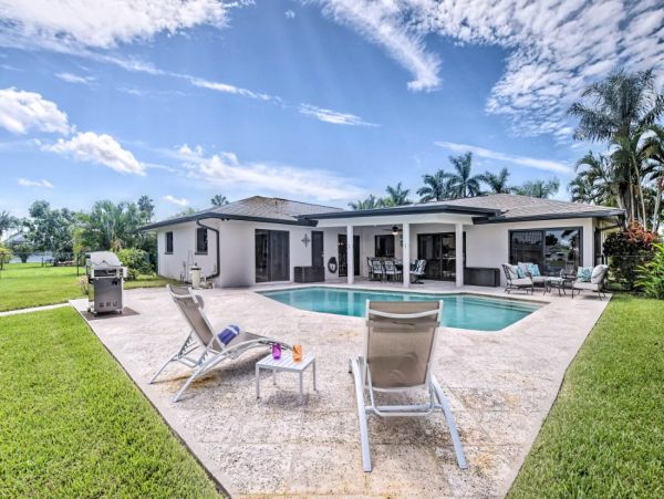 Stunning Cape Coral Vacation Rental Pool Home - Private Dock