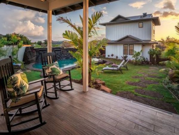 Finest Walk to Beach Kauai Luxury Six Bedroom Vacation Home