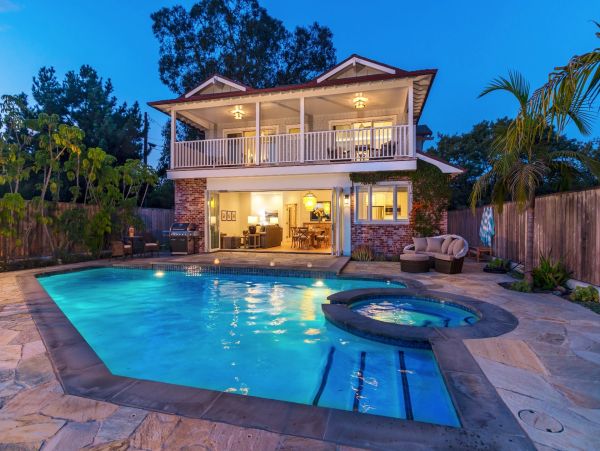 Oceanview Santa Barbara Vacation Pool Home Sleeps 8 Guests