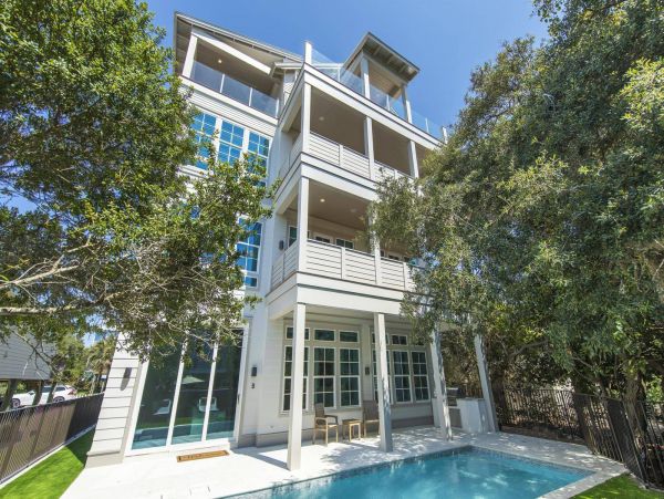 Steps to the Gulf Seagrove Beach Vacation Home Private Pool