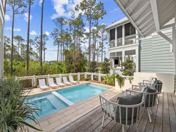 5-Bdrm + Bunk Space Home Pool, Spa & Lake Views in Santa Rosa Beach