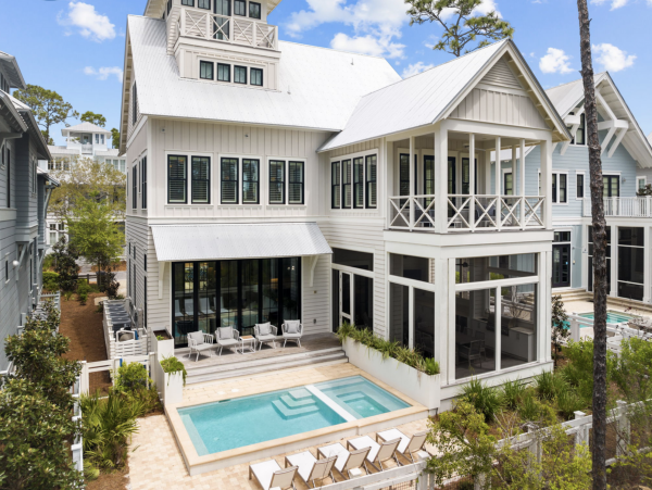 5-Bdrm + Bunk Space Home Pool, Spa & Lake Views in Santa Rosa Beach