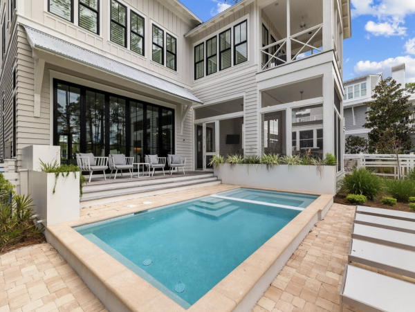 5-Bdrm + Bunk Space Home Pool, Spa & Lake Views in Santa Rosa Beach