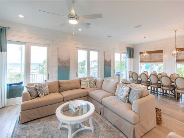 Walk to Beach 6 Bedroom Santa Rosa Home Gulf Views & Pool