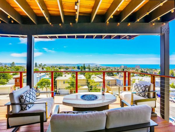 Ocean and City Views La Jolla Vacation Home Sleeps 10 Guests