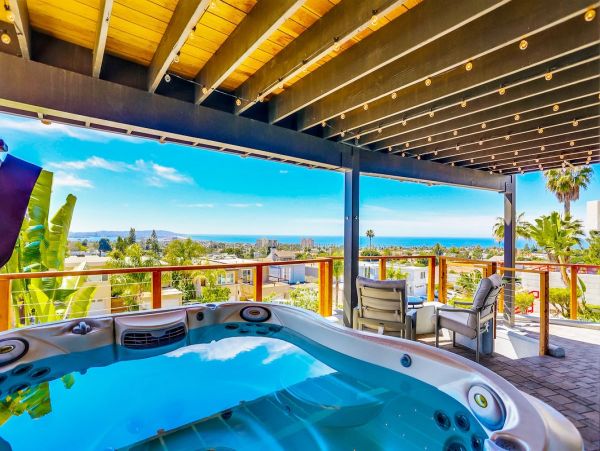 Ocean and City Views La Jolla Vacation Home Sleeps 10 Guests