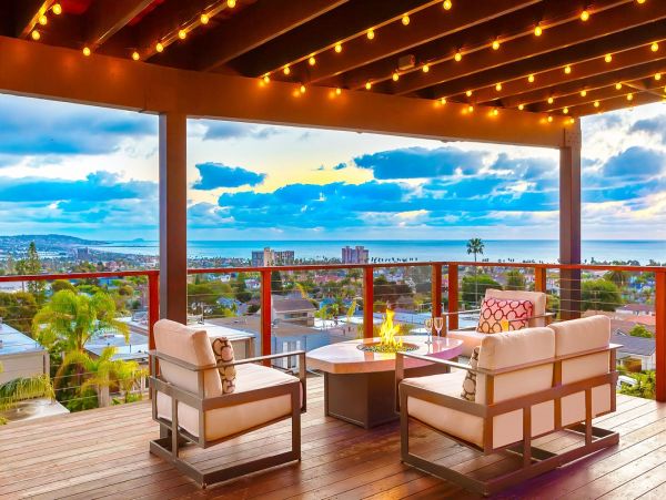 Ocean and City Views La Jolla Vacation Home Sleeps 10 Guests