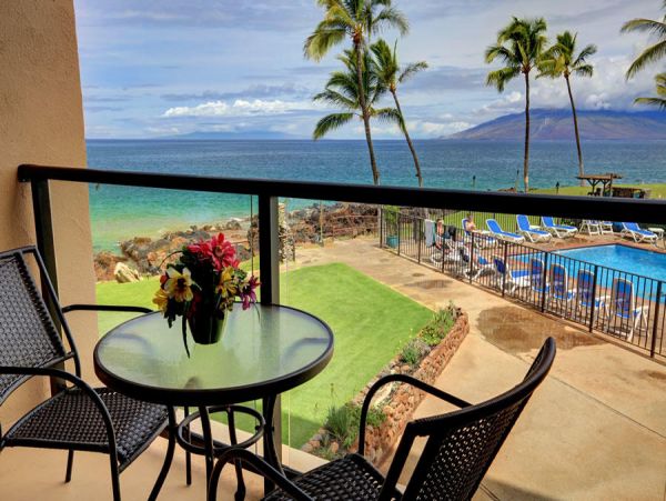 Panoramic Ocean View One Bedroom Vacation Rental in Kihei
