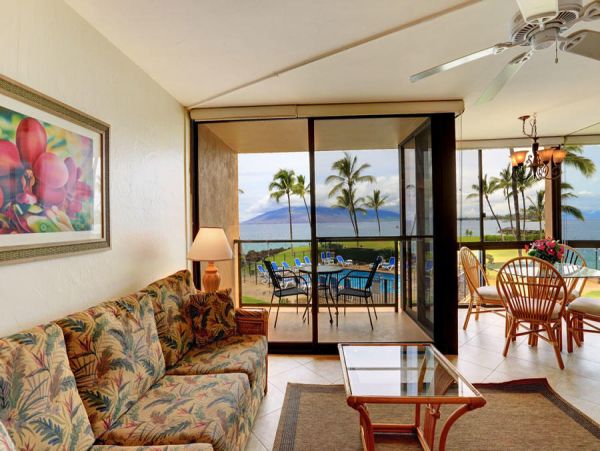 Panoramic Ocean View One Bedroom Vacation Rental in Kihei