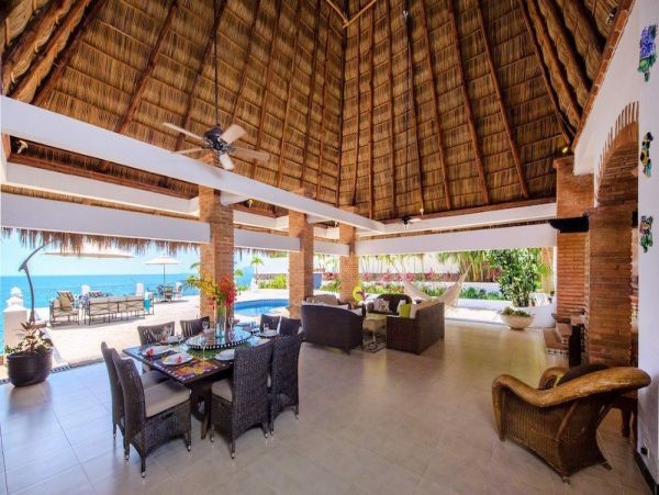 Beachfront Five Bedroom Home with Pool in Puerto Vallarta