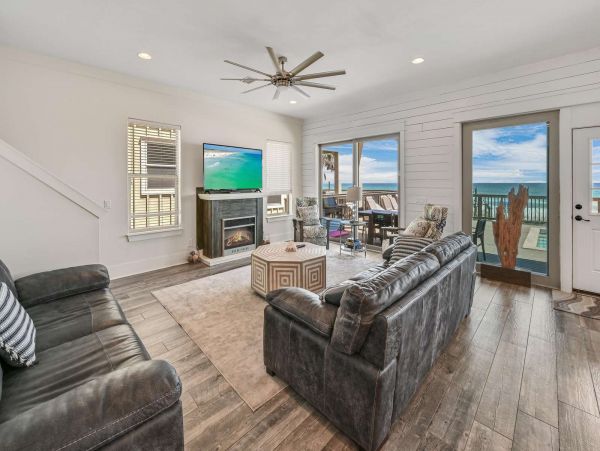 On Beach Panama City Vacation Pool Home Six Bedroom