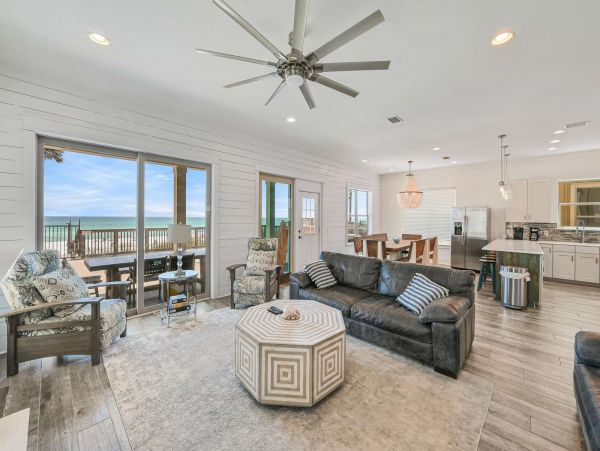 On Beach Panama City Vacation Pool Home Six Bedroom