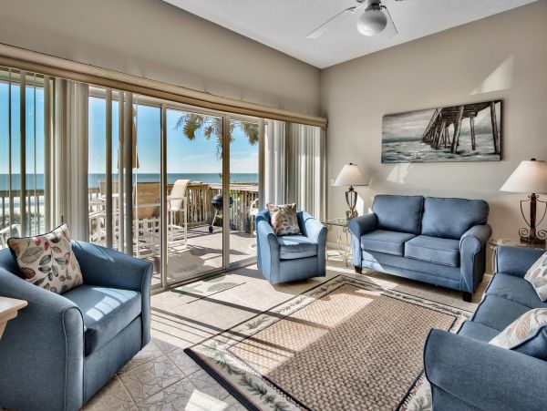 On Beach Panama City Vacation Condo Four Bedroom
