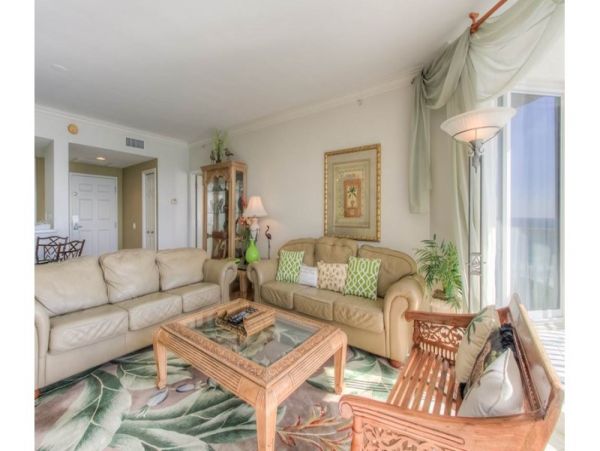 Sweeping Gulf Views From This 2 Bedroom Condo on the Beach